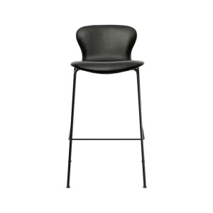 1 X BRAND NEW BRUUMUCH PLAYCHAIR / BAR CHAIR IN BLACK LEATHER IN SIZE 70 CM - RRP £575