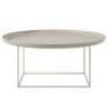2 X BRAND NEW LOT CONTAINING 1 X AUDO COPENHAGEN WM STRING DINING CHAIR IN WHITE IN SIZE H 80 CM X W 53 X D 50 CM - RRP &pound;332 AND 1 X NORR11 DUKE COFFEE TABLE IN SIZE DIA 90 CM RRP &pound;560 - TOTAL RRP FOR LOT &pound;892 - 3