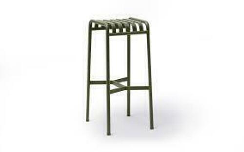 1 X BRAND NEW HAY PALISSADE BAR STOOL IN OLIVE IN SIZE W38 X H 78 X D 45 - RRP &pound;365