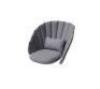 1 X BRAND NEW CANE - LINE CUSHION SET FOR PEACOCK LOUNGE CHAIR / ROCKING CHAIR IN GREY - RRP &pound;675