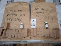 19 X BRAND NEW HAY PALISSADE REPAIR KIT 10 ML IN 10 IN SKY GREY , AND 9 IN OLIVE EACH RRP &pound;13 - TOTAL RRP &pound;247
