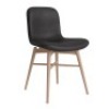 1 X BRAND NEW NORR11 LANGUE CHAIR SOFT WOOD IN CHARCOAL / NATURAL - RRP &pound;869 - NO BOX