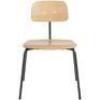 1 X KEVI 2060 DINING CHAIR IN BLACK / OAK IN SIZE H470 X W 510 X D530 MM - RRP &pound;335 - NOTE EX DISPLAY MARKS AND SCRUFFS