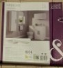 10 X BRAND NEW ARDESIO COOKE & LEWIS LEFT HAND BASIN IN WHITE IN SIZE H 3 X W 107 X D 48 C M IN 10 BOXES