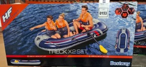 2 X BRAND NEW BESTWAY HYDRO - FORCE 3 PERSON INFLATABLE RAFT SET TRECK X 2 IN TWO BOXES