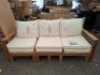 1 X STUDIO MILAN GARDEN MOVEABLE SOFA -IN NATURAL - NOTE PRE - BUILT- CUSTOMER RETURNS - - 3