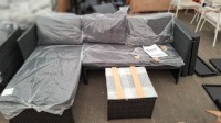 1 X STUDIO KAUAI CORNER RATTAN SET WITH COFFEE TABLE - NOTE IN ONE BOX / CUSTOMER RETURNS
