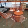 1 X BRAND NEW STUDIO BARCELONA ROPE LOUNGE SET TO INCLUDE 1 X DOUBLE CHAIR , 2 X SINGLE CHAIRS , 1 X LARGE TABLE AND 1 SMALL TABLE IN CORAL / PINK - PRE - BUILT