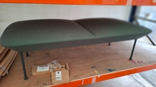 1 X BRAND NEW MUUTO OSLO BENCH IN SIZE L150 X H 45 X W 73 CM IN GREEN - RRP &pound;1,745