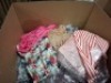 400 + MIXED CLOTHING LOT CONTAINING COPPEWOE LONG DRESS IN FUSCHIA IN SIZE S , KOOLOOK SHORT DRESS IN BEIGE IN SIZE M/L , SECOND FEMALE STRIPED PANTS IN RED AND WHITE IN SIZE 36 ETC IN ONE PALLET BOX