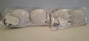 100 X BIKINI TOPS IN VARIOUS COLOURS IN 2 BOXES
