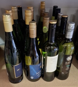 20 X BRAND NEW MIXED WNE LOT CONTAINING MAISON DE VIGNERON BLANC 750ML 11% , DUC DE MORNY ORMARINE 75CL 12% , ORGANIG NOVAS 75CL 14% , MAISON DE VIGNERON BLANC 750ML 11% , RAME SELECCION 2023 MAGABEO 750ML 12.5% ETC