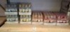 168 X BRAND NEW MIXED THE LONDON ESSENCE CRAFTED SODA / TONIC WATER LOT CONTAINING ORIGINAL WATER , AROMATIC ORANGE & FIG SODA , PINK GRAPEFRUIT SODA , WHITE PEACH & JASMINE ETC IN 7 CARDBOARD CRATES