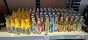 100 X BRAND NEW MIXED TONIC WATER SCHWEPPES , FEVER - TREE MEDITERRANEAN , ELDERFLOWER , AROMATIC , LEMON TONIC , GINGER ALE ETC ALL IN 200ML