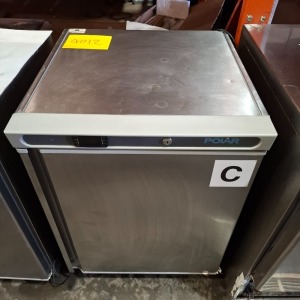1 X POLAR C SERIES STAINLESS STEEL UNDER COUTER FRIDGE