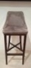6 X SUEDE STYLE GREY FABRIC STOOLS