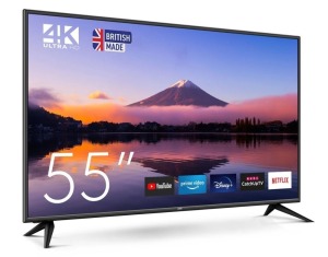 1 X BRAND NEW CELLO 55 INCH SMART 4K UHD TV - CODE C5524WS4K -