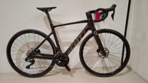 SCOTT ADDICT ERIDE 20 - NEW - UNBOXED MODEL: 293358 SIZE: S - 52 ORIG RRP &pound;4599 ADDICT ERIDE HMX CARBON FORK SHIMANO 105 DI2 24 SPEED SYNCROS CAPITAL 2.0 25E DB WHEELS SCHWALBE ONE 30MM TYRES SYNCROS CARBON / ALLOY PARTS WITH CHARGER (SEE ALL IMAGES)