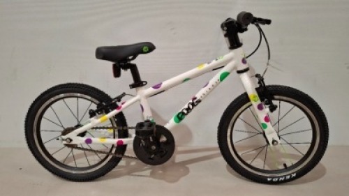 FROG 44 CHILDS WHITE BIKE - NEW - NO BOX ORIG RRP &pound;397 (SEE ALL IMAGES)