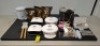 MIXED AMOUNT OF SALON BEAUTY EQUIPMENT LOT CONTAINING SUNUV LED NAIL LAMPS , OPL LG INOTEK LED NAIL LAMO DRYERS , WAX HEATER WARMER MACHINE , NAIL BUFFERS , PACKS OF OUTBACK GOLD PEELABLE WAX ETC