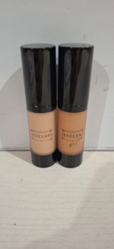 24 X BRAND NEW EVELYN HIGH/DEFINATION FOUNDATION IN VARIOUS COLOURS IE WARM YELLOW , CAMERA READY , COOL NEUTRAL ETC RRP EACH &pound;28.50 TOTAL RRP &pound;684