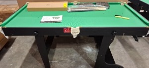 1 X BRAND NEW PRE-BUILT 6 FOOT RILEY FOLDING SNOOKER TABLE WITH ALL ACCESSORIES