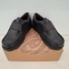 24 X PAIRS OF BRAND NEW KIDS PRETTY GREEN HARROW VELCRO SHOES IN BLACK ALL IN SIZE 2 RRP FOR EACH IS &pound;45 - TOTAL RRP FOR LOT &pound;1080