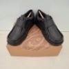 24 X PAIRS OF BRAND NEW KIDS PRETTY GREEN HARROW VELCRO SHOES IN BLACK ALL IN SIZE 1.5 RRP FOR EACH IS &pound;45 - TOTAL RRP FOR LOT &pound;1080