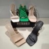 30 X BRAND NEW PAIRS OF MIXED MISSGUIDED SHOES CONTAINING MID ILLUSION HEEL CLEAR SANDALS IN CLEAR , SQUARE TOE BLOCK HEEL MULE SANDALS IN SAND , BARELY THERE SQUARE TOE HIGH HEELS IN WHITE , CHUNKY FLATFORM GLADIATOR SANDAL IN SAND ETC ALL IN SIZE 6