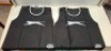 600 X BRAND NEW KIDS SLAZENGER TRAINING VESTS IN BLACK IN 3 BOXES