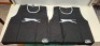 600 X BRAND NEW KIDS SLAZENGER TRAINING VESTS IN BLACK IN 3 BOXES