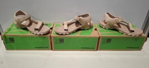16 X BRAND NEW KARRIMOR AMAZON WOMENS SANDALS IN BEIGE ALL IN SIZE UK 6 - RRP EACH &pound;20 - TOTAL RRP &pound;360