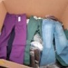 200+ BRAND NEW MIXED JEANS LOT CONTAINING, CRIMINAL DAMAGE JEANS IN GREEN IN SIZE 36R, ISHU JEANS IN BLUE IN SIZE 12, CRIMINAL DAMAGE JEANS IN NAVY BLUE IN SIZE 30 (IN 1 PALLET BOX)