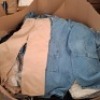 200 + BRAND NEW CRIMINAL DAMAGE JEANS LOT CONTAINING, JEANS IN BEIGE IN SIZE 30, DEMIN JEANS IN BLUE IN SIZE 34, DENIM JEANS IN BLACK IN SIZE 30 (IN 1 PALLET BOX)