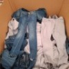 200 + BRAND NEW MIXED JEANS LOT CONTAINING, UNBRANDED DENIM BUTTONED JEANS IN BLUE IN SIZES 6, 14 AND 16, GREAT PLANS LONDON JEANS IN GREY IN SIZES 10,12 AND 14 ETC, (IN 1 PALLET BOX)