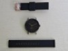 10 X BRAND NEW KANSKE STAINLESS STEEL WATCH IN COLOUR BLACK WITH 10 BLACK RUBBER STRAPS (NOTE NO STRAP SPRING BARS )