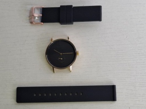 10 X BRAND NEW KANSKE STAINLESS STEEL WATCH IN COLOUR GOLD WITH 10 BLACK RUBBER STRAPS (NOTE NO STRAP SPRING BARS )
