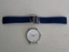 10 X BRAND NEW KANSKE STAINLESS STEEL WATCH IN COLOUR SILVER WITH 10 NAVY BLUE RUBBER STRAPS (NOTE NO STRAP SPRING BARS )