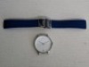 10 X BRAND NEW KANSKE STAINLESS STEEL WATCH IN COLOUR SILVER WITH 10 NAVY BLUE RUBBER STRAPS (NOTE NO STRAP SPRING BARS )
