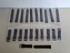 150 X BRAND NEW BLACK LEATHER WATCH STRAPS IN ONE PLASTIC TUB (NOTE NO STRAP SPRING BARS )