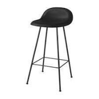 1 X GUBI 3D LOW BACK BAR STOOL IN WHITE / BLACK IN SIZE 75 CM - RRP &pound;766