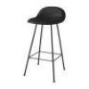 1 X GUBI 3D LOW BACK BAR STOOL IN WHITE / BLACK IN SIZE 75 CM - RRP &pound;766