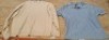 20 X BRAND NEW MIXED DAN JOHN BRANDED CLOTHING LOT CONTAINING GREEN JUMPER IN SIZE LARGE , WHITE PANTS IN SIZE 50 , CREW NECK JUMPER IN CREAM IN SIZE XL , SHORT SLEEVE TOP IN BLUE IN SIZE XL ETC IN TWO TRAYS