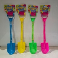 132 X BRAND NEW 3 IN 1 BUBBLE BLASTER SPADE IN ASSORTED COLOURS IN 11 BOXES