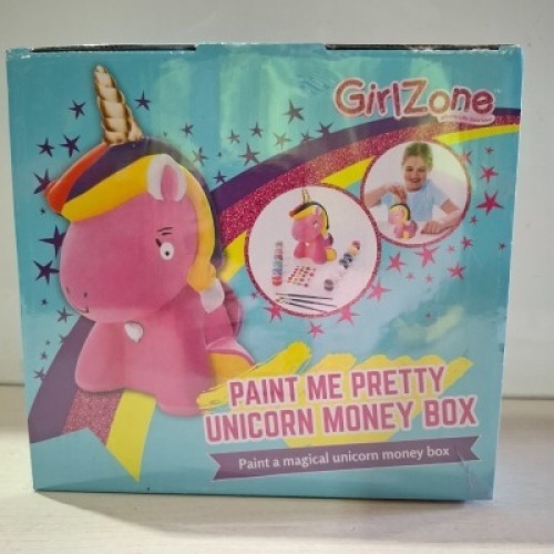 54 X BRAND NEW PAINT ME PRETTY UNICORN MONEY BOX IN 3 BOXES