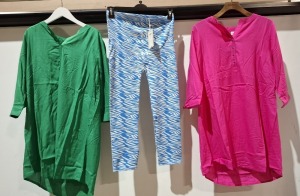 20 X BRAND NEW MIXED MAMALICIOUS CLOTHING LOT TO INCLUDE MESH MAXI DRESS - NAOMI SHORT DRESS - WOVEN TOP - BLACK/WHITE SHORT DRESS - ACTIVE TIGHTS ETC ALL IN VARIOUS SIZES