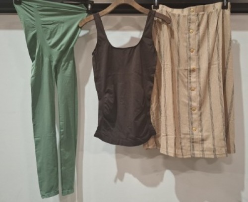 20 X BRAND NEW MIXED MAMALICIOUS CLOTHING LOT TO INCLUDE JEANNE LEGGINGS - ACTIVE BRA - SKIRT - TANK TOPS - ETC ALL IN VARIOUS SIZES