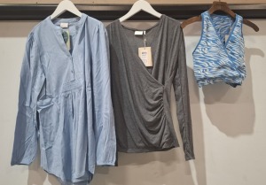 20 X BRAND NEW MIXED MAMALICIOUS CLOTHING LOT TO INCLUDE TANK TOPS - ACTIVE BRAS - WOVEN TOPS - TESS TOP - MIDI SKIRTS ETC ALL IN VARIOUS SIZES