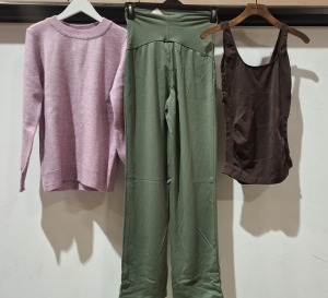 20 X BRAND NEW MIXED MAMALICIOUS CLOTHING LOT TO INCLUDE LACE BRIEFS - MIDI DRESS - KNITTED JUMPER - STRAIGHT PANTS - TANK TOP - ETC ALL IN VARIOUS SIZES