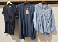 20 X BRAND NEW MIXED MAMALICIOUS CLOTHING LOT TO INCLUDE GREY PANTIES - WOVEN TOPS - KNITTED TOPS - JUNE TOP ETC ALL IN VARIOUS SIZES
